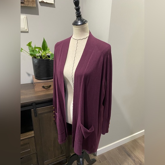 Lane Bryant Sweaters - Lane Bryant Sweater - Burgundy- Long sweater. Women’s size 18/20